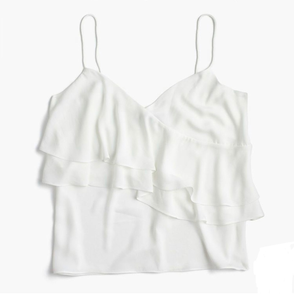 J. Crew Drapey Ruffle Camisole